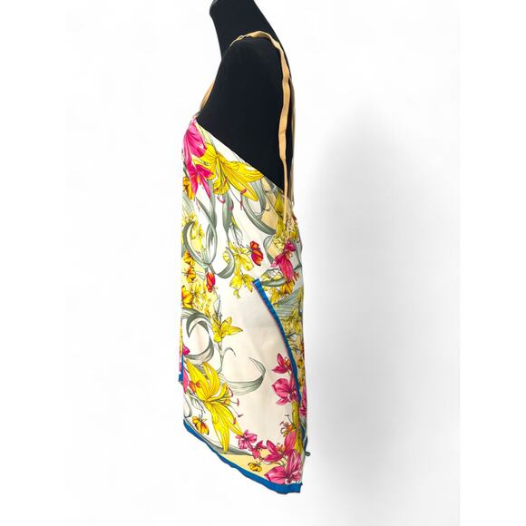 Kathrine Story S Tie Neck Halter Mini Dress Cover-up Beaded Sleeveless Tunic - Picture 3 of 5